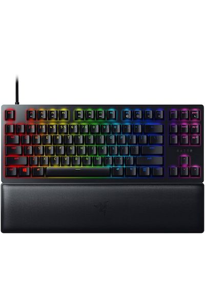 RAZER Tastatură de gaming Huntsman V2 Tenkeyless (comutator violet), USB-C, iluminare RGB