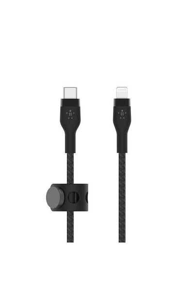 Belkin 1M Type-C Braided Lightning Silicone Cable BKN-CAA011BT1MBK