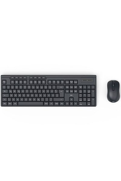 Hama Wireless Keyboard and Mouse WKM-200, 1600dpi, QWERTY RO, Black