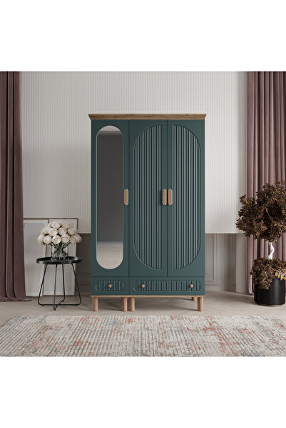 beenal Furkan 3 Kapaklı Gardırop Bohem Dolap 120cm