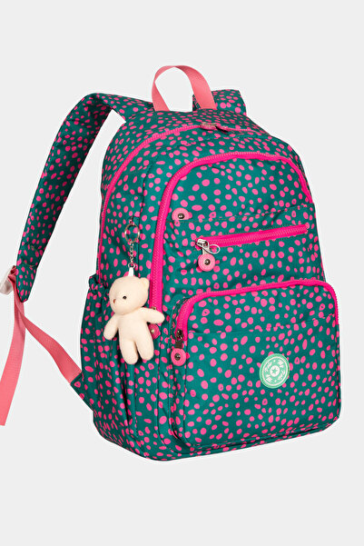 Miracle My Polo Durable Unisex School Backpack with Crinkil Toy