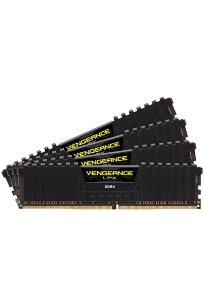 Corsair Memorie Vengeance LPX Black 64GB, DDR4, 2400MHz, CL14, Quad Channel Kit