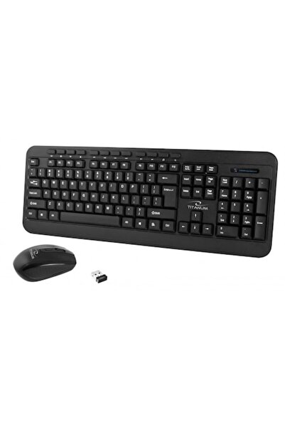Titanum Set tastatură + mouse, TITANUM, USB, 1600 DPI, Negru