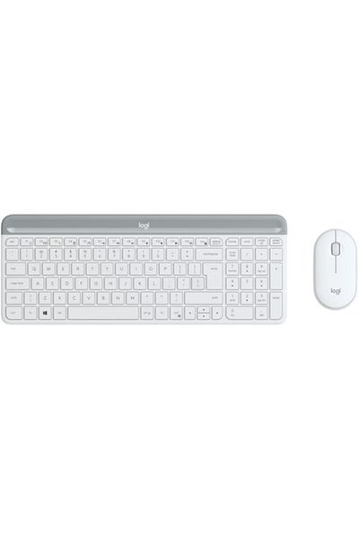 logitech Kit tastatură + mouse wireless MK470, Slim, layout US INTL, Alb