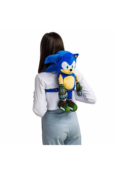 Sonic Λούτρινο Σακίδιο Πλάτης 40 cm Λούτρινο Σακίδιο