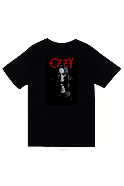 fame-stoned Tricou negru unisex 100% bumbac cu imprimeu Ozzy Osbourne