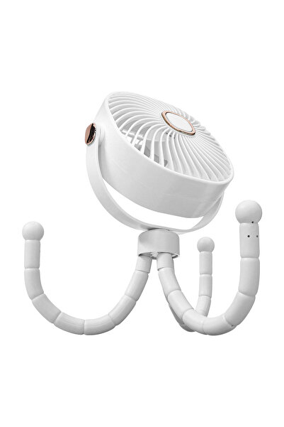 Wexta Mini Taşınabilir Şarjlı Pervane Vantilatör Soğutucu Ev Ofis Araç El ve Masaüstü Vantilatör Fan