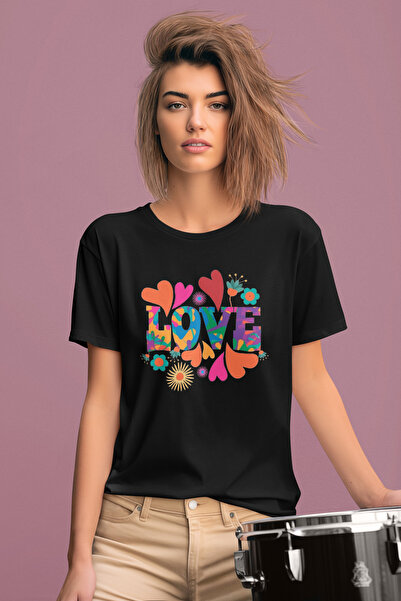 MAGORS STIL-X TRIUC DE DAMA 100% BUMBAC CU GOLI DE BICICLETA CU PRINT "I LOVE YOU", ALB, NEGRU, ROSU
