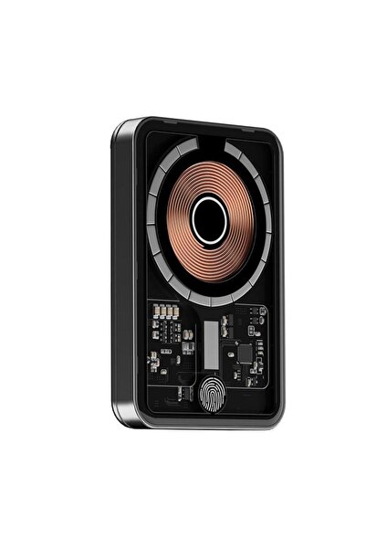 trands بنك طاقة لاسلكي من سلسلة Glassy بسعة 10000 مللي أمبير/ساعة مع مستشعر ل...