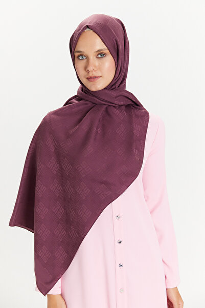 Setrms Jakarlı Monogram Şal