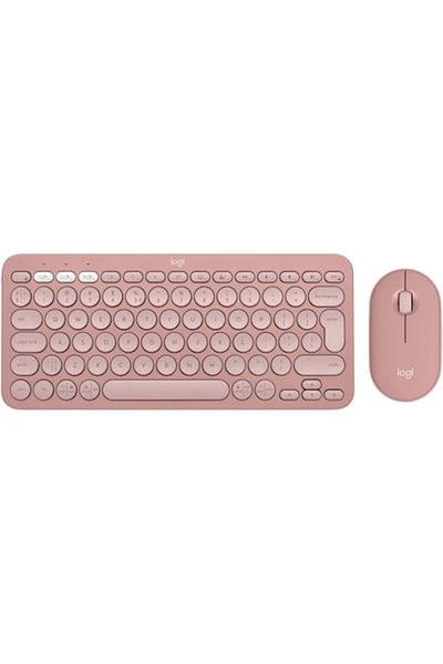 logitech Kit tastatură + mouse Pebble 2 Combo, Tonal Rose