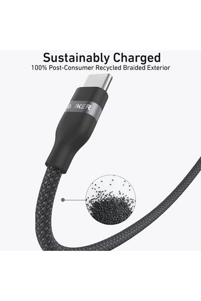 Anker USB-C To USB-C Cable Bio Nylon 3 Ft