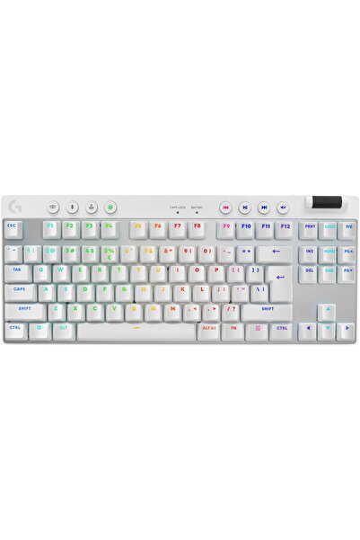 logitech Gaming Keyboard G PRO X TKL Lightspeed, White
