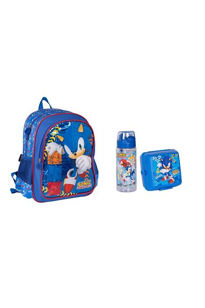 Sonic School Bag, Water Bottle and Lunch Container