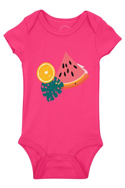 Mavipink Baby Girl Tropical Patterned Bodysuit and Leggings Set