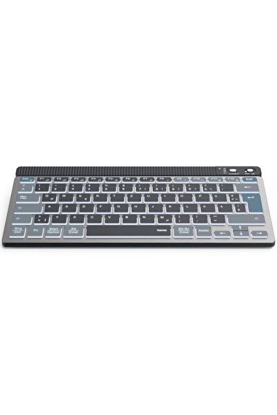 Hama Wireless Keyboard WK-700, Multi-Device, illuminated, black