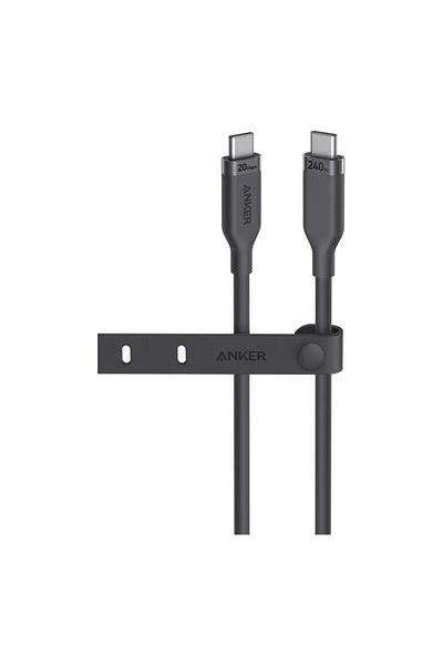 Anker كابل USB-C إلى USB-C بطول 3 أقدام وقوة 240 واط وسرعة 20 جيجابت في الثانية، قائم على Bio-Based -