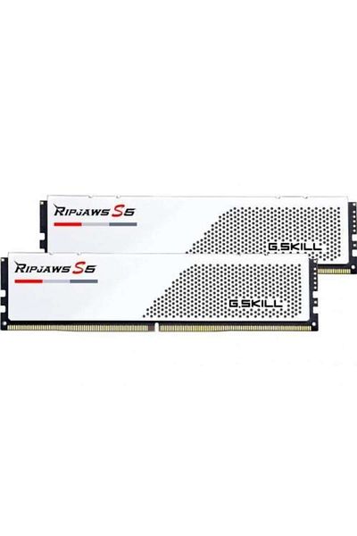 G Skill Kit memorie RAM G.Skill Ripjaws S5 XMP 3.0 Albă, 32GB, DDR5-6000