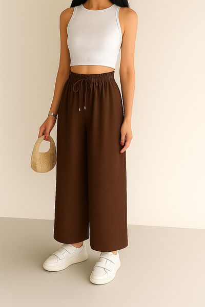 VOICTEC Relaxed Fit Tiril Tiril Standard Size 38-48 Size Range Casual Loose Fit Ayrobin Pants with Elastic Waist