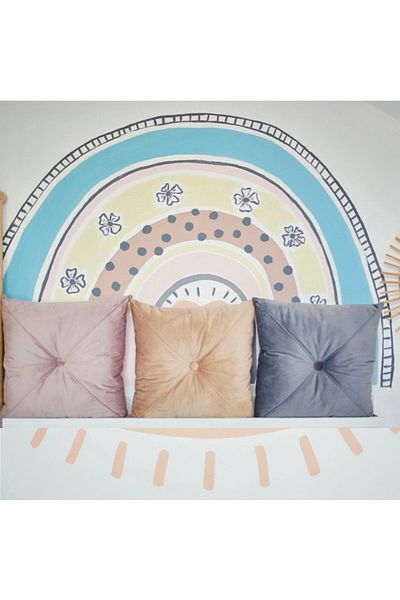 OEM Puffet Decorative Pillow in Dark Grey Velvet, Square, 40x40 Cm