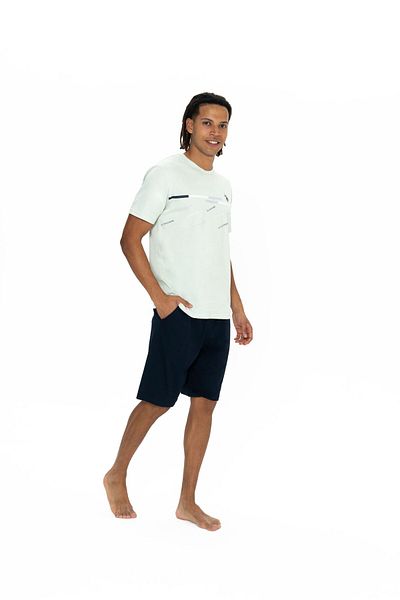 U.S. Polo Assn. U.S. Polo Assn. Men's Plain Crew Neck Summer Pajama Set Mint - Mint - Batdn18Q88N2Pki-Mint