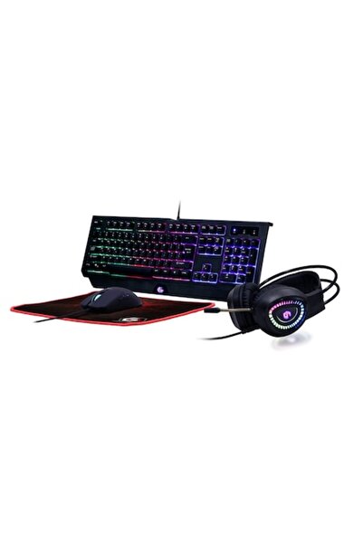 Gembird Set de gaming: Tastatură, Mouse, Căști și Mousepad GGS-UMGL4-01-DE