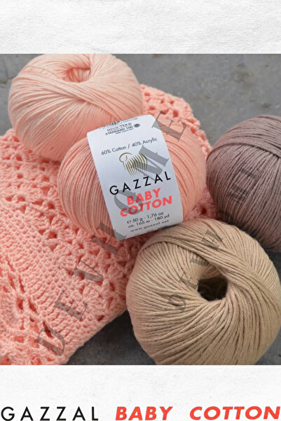 devhome Gazzal Baby Cotton Amigurumi Κλωστή 10 τεμαχίων Punch Hand Knitting String 50 GR Toy Bag String Σετ 10