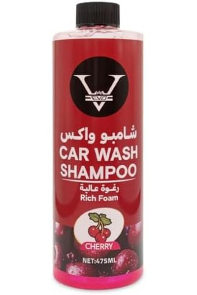 Evo شامبو غسيل السيارات ٤٧٥ مل - رغوة عالية، درجة حموضة متوازنة، رائحة الكرز