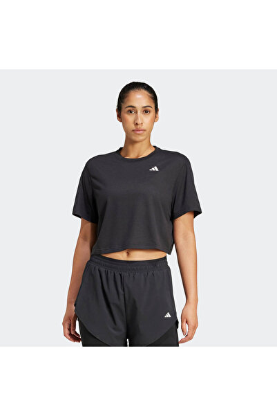 adidas WE MIN TEE BLACK Μαύρο γυναικείο κοντομάνικο μπλουζάκι