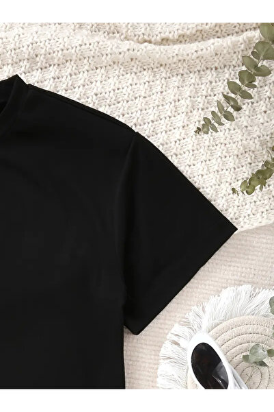 haha Girl's Star Printed T-Shirt - Shorts Set