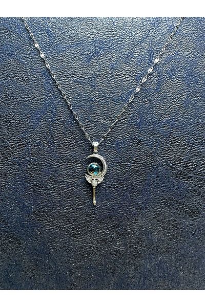 Mutenaura Stainless Steel Crescent Necklace
