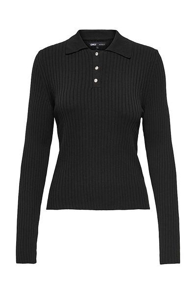 ONLY Onlelisa L/S Rib Black Women's Blouse 15355354