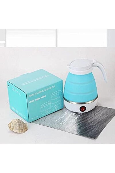 Shopi ECVV Travel Foldable Silicon Water Heater Jug Collapsible Mini Portable Electric Kettle