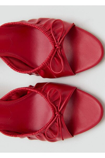 MANGO Woman Kurdeleli topuklu sandalet