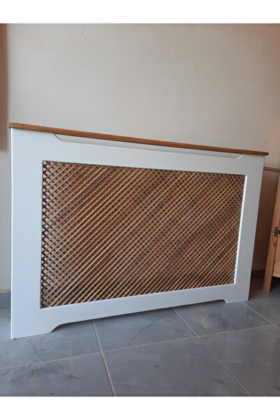 handwood Ahşap Petek Önü Kapama Dresuar Beyaz-Ceviz Hazeranlı Petek Kaplama