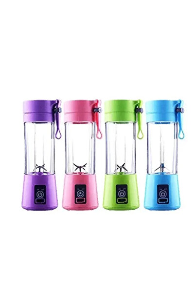 pazariz Taşınabilir El Blenderi Smoothie Milkshake İçecek Şarjlı Margarita Mama Karıştırıcı 380 ml