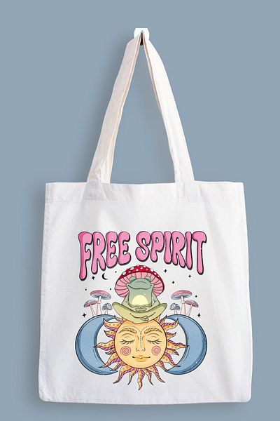 designedfy Free Spirit Printed Cloth Bag, Tote Bag