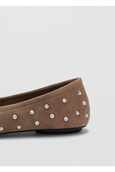 MANGO Woman Zımbalı deri babet