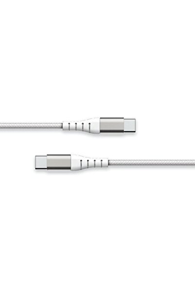 Force كابل Power Lite USB C إلى USB C معزز بطول 1.2 متر، أبيض