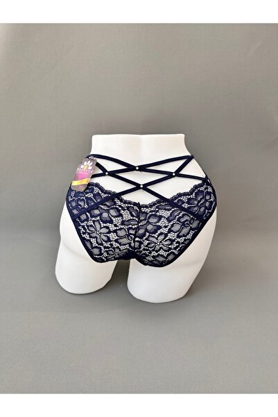 Papatya Stylish and Eye-Catching Panties with Lace on the Back, Transparent C...