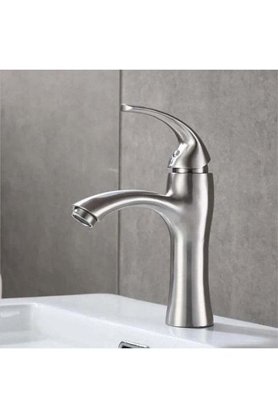 Alessandro DESIGN Basin Mixer, Stainless Steel SUS 304, Satin, MP 015