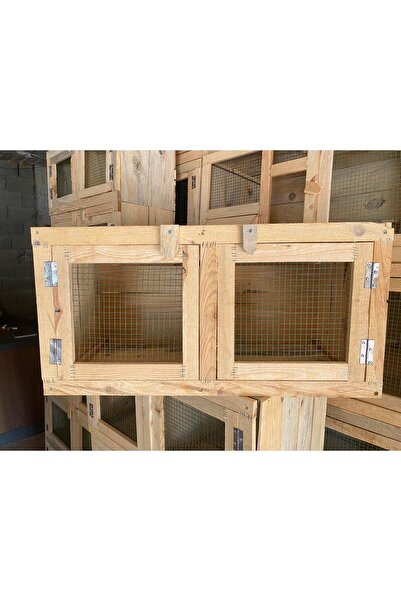 KARAYİĞİT AHŞAP MOBİLYA DEKORASYON Ahşap Tel Örgülü Kafesli Hayvan Barınağı | Modüler Tasarım, Ventilasyonlu Bölmeler, Doğal Ahşap