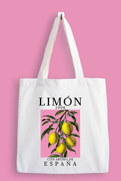 designedfy Lemon Espana Printed Cloth Bag, Tote Bag