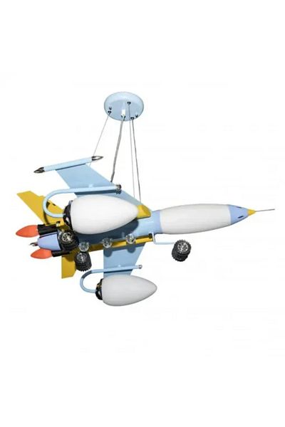 Alista Home Lustra Avion 5 x E 14 Albastru