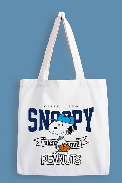 designedfy Snoopy Peanius Printed Cloth Bag, Tote Bag