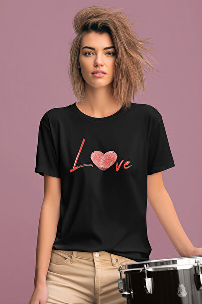 MAGORS STIL-X TRIUC DE DAMA 100% BUMBAC CU GOLI DE BICICLETA CU PRINT "I LOVE YOU", ALB, NEGRU, ROSU