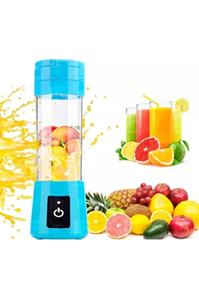 pazariz Taşınabilir El Blenderi Smoothie Milkshake İçecek Şarjlı Margarita Mama Karıştırıcı 380 ml