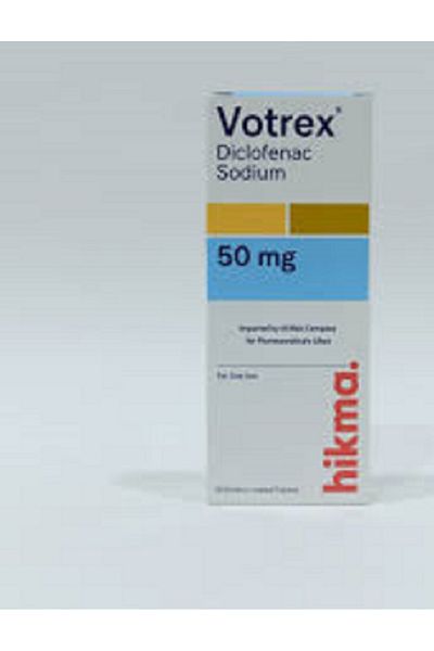 Hikma Pharmaceutical VOTREX 50MG 20 ENTERIC-COATED TABLETS