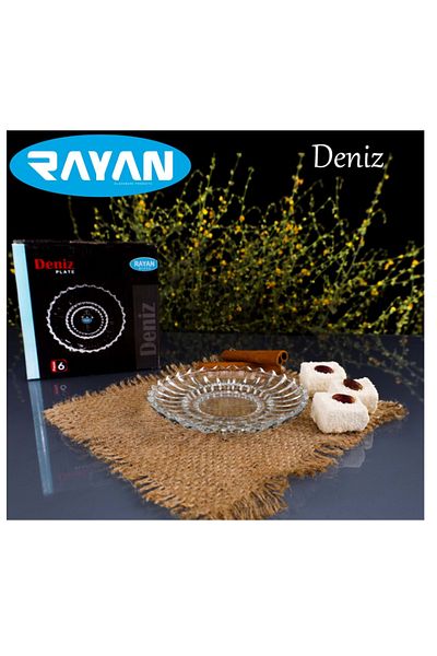 MBB ETİCARET Rayan Sea 6-Piece Tea Plate