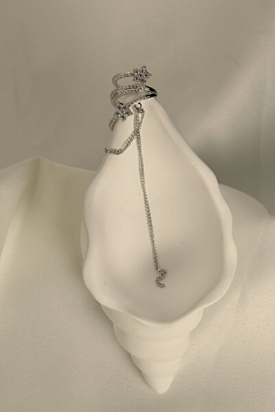 signoraerica 3 Sıralı Taşlı Yıldız Figürlü Sallantılı Earcuff